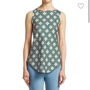 Theory pattern silk tank size M